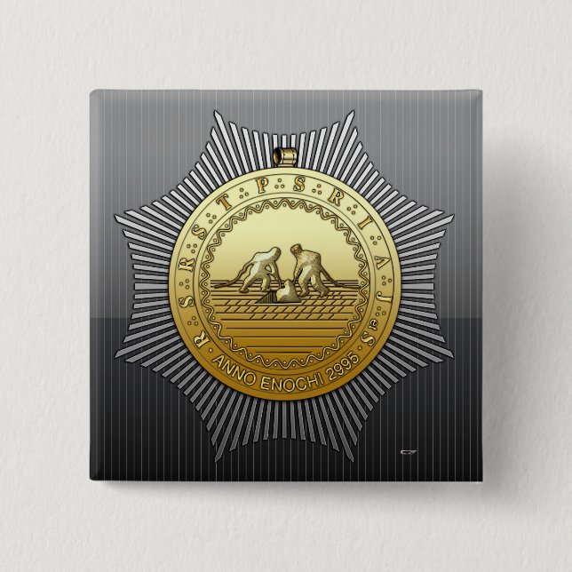 13th Degree: Master of the Ninth Arch Pinback Button (Front)