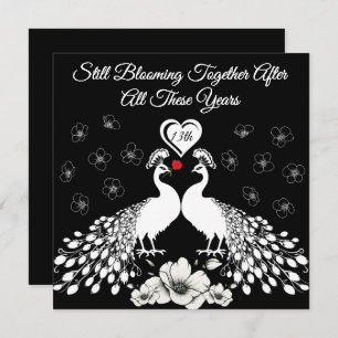 13th Nature Anniversary Wildflower Card for Couple