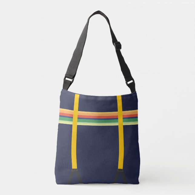 13th Outfit Costume - Stripes With Braces 1 Crossbody Bag (Front)