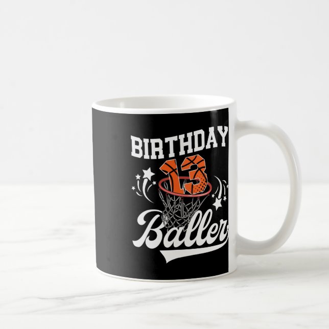 13th Sketll Birthday Thirteen Year Old Sketll Play Coffee Mug (Right)