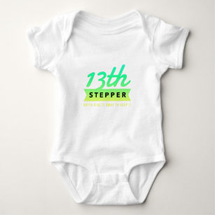 13th Step Sobriety Fellowship Recovery Baby Bodysuit