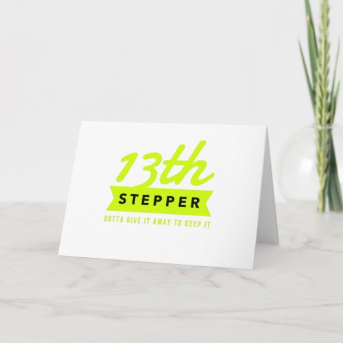 13th Step Sobriety Fellowship Recovery Card