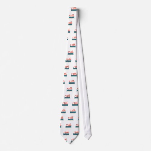 13th Step Sobriety Fellowship Recovery Neck Tie