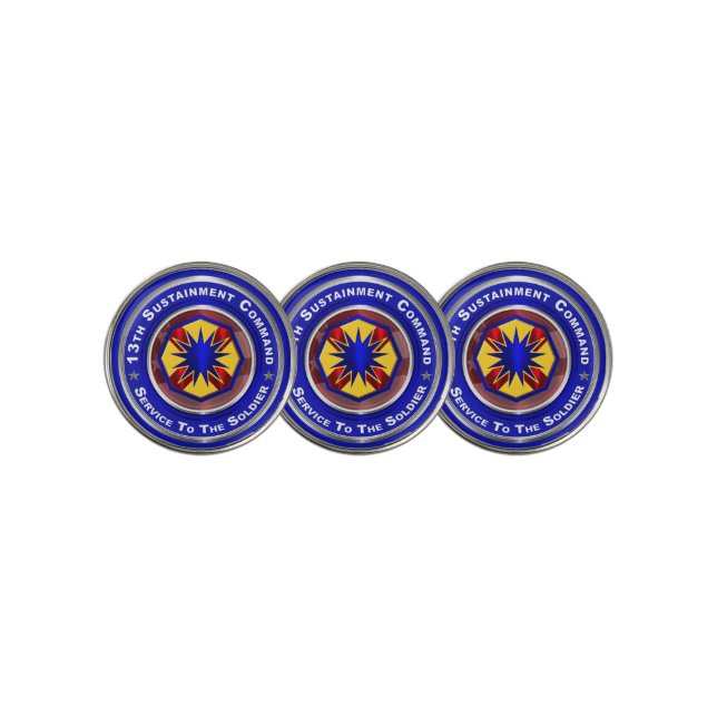 13th Sustainment Command Golf Ball Marker (3 Up)