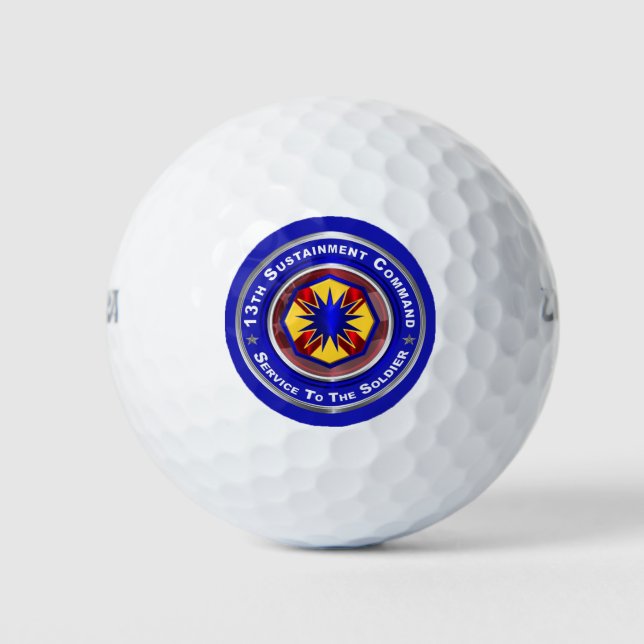 13th Sustainment Command  Golf Balls (Front)