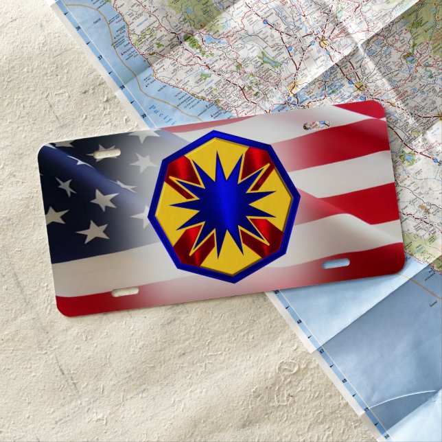 13th Sustainment Command   License Plate (In Situ)