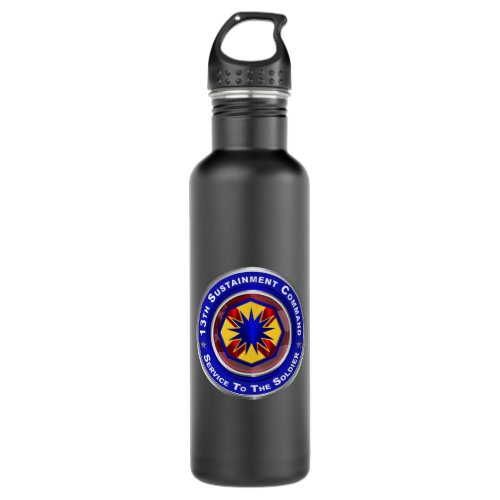 13th Sustainment Command  Stainless Steel Water Bottle
