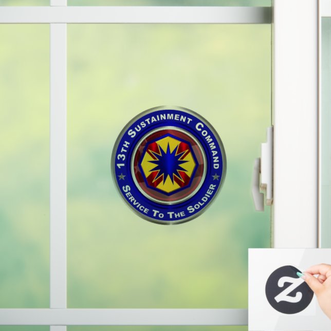 13th Sustainment Command  Window Cling (Home)