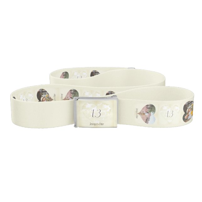 13th Wedding Anniversary Belt (Zig-Zag)