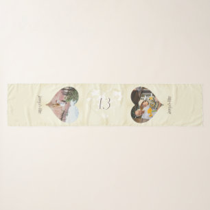 13th Wedding Anniversary Lace-like Heart Scarf