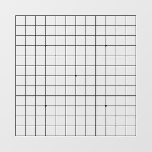 13x13 Goban Transparent Game Board Decal