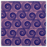 140216 Spirals - Deep Navy on Cashmere Rose Fabric