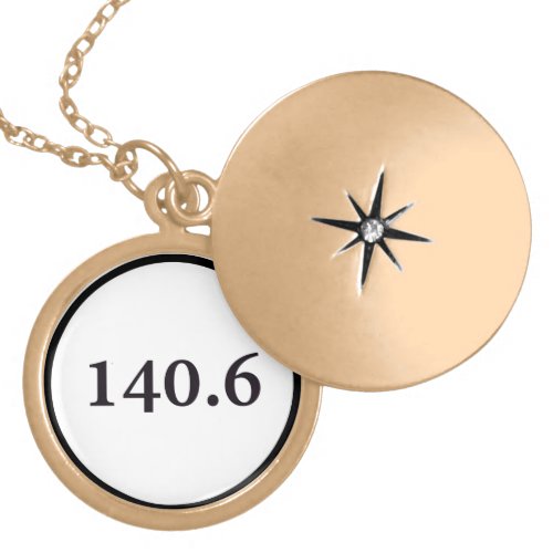 1406 circle gold plated necklace