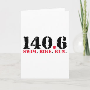 140.6 Swim Bike Run Card