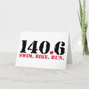 140.6 Swim Bike Run Card