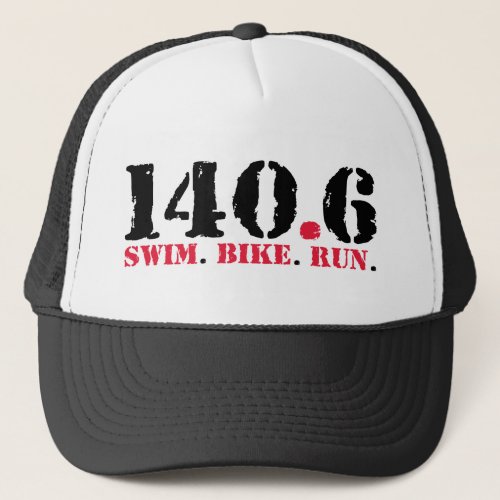1406 Swim Bike Run Trucker Hat