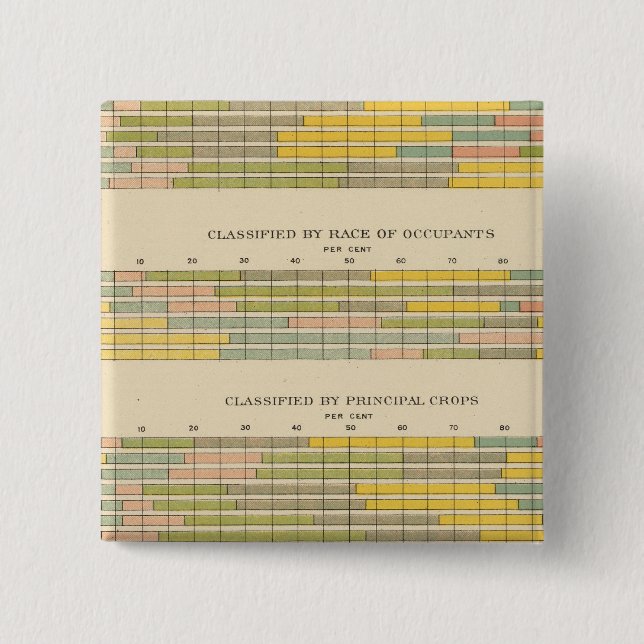 141 Farms by tenure, race, crops, income Pinback Button (Front)