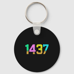 1437 I Love You Forever Meme Sweet Ice Cream Valen Keychain