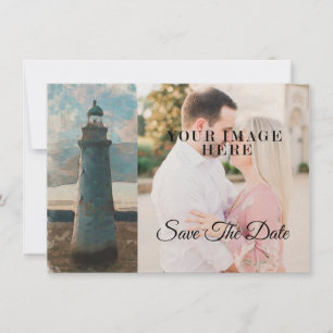 143 Lighthouse Watercolor Full Pic Save The Date2 Save The Date