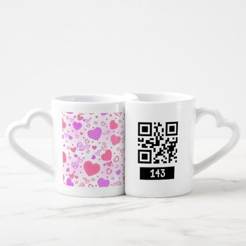 143 secret QR code message decode it and say it Coffee Mug Set