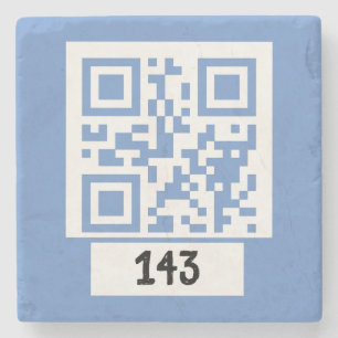 143 secret QR code message, decode it, say it. LB Stone Coaster