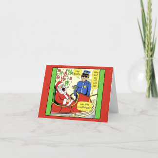 1469 Ho Ho Ho Into This Santa Cartoon Card