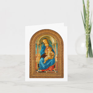 1470 Botticelli Madonna and Child Enthroned  Card