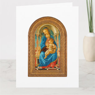 1470 Botticelli Madonna and Child Enthroned Card