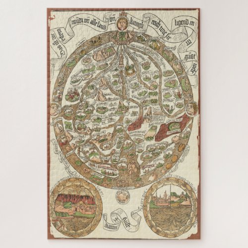 1480 Woodcut World Map Jigsaw Puzzle