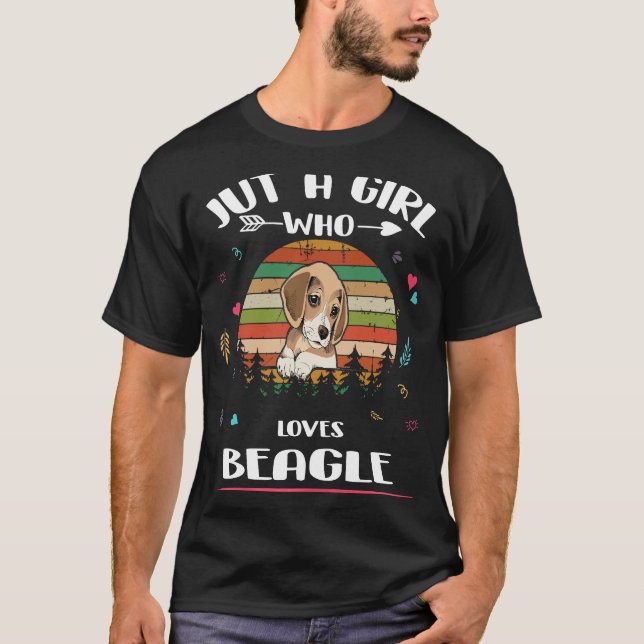 148 Just A Girl Who Loves Beagle T-Shirt (Front)