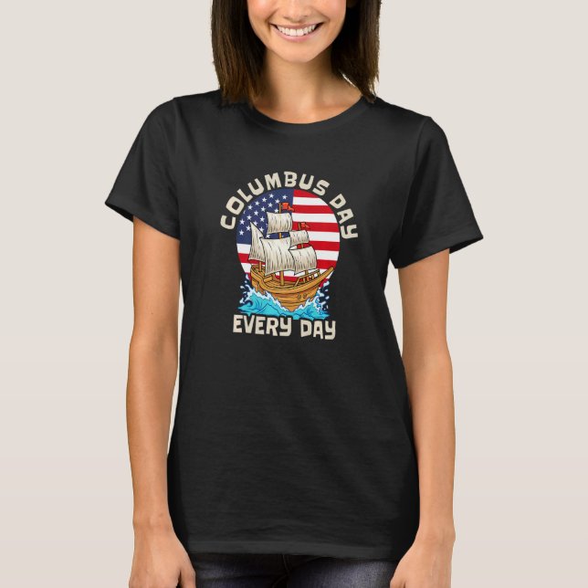 1492  Christopher Columbus Day T-Shirt (Front)