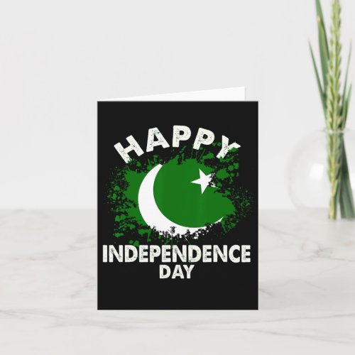 14 August Pakistani Independence Day Men Women Kid Card