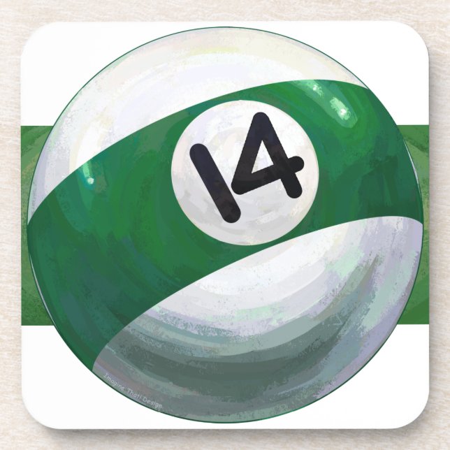 14 Ball Beverage Coaster (Front)
