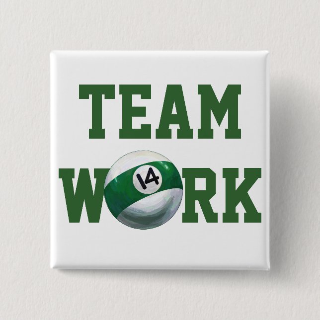 14 Ball Pinback Button (Front)