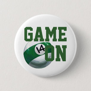 14 Ball Pinback Button