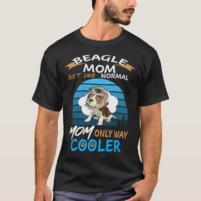 14 Beagle Mom Cooler T-Shirt (Front)