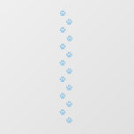 14 Blue Cat Paw Prints Animal Tracks Floor Decals<br><div class="desc">These 14 cat paw prints can be tiled to make tracks through your home or animal themed business. Each paw print is approximately 1.75".</div>