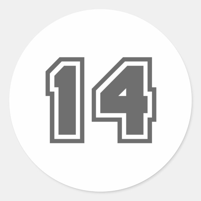 14 CLASSIC ROUND STICKER (Front)