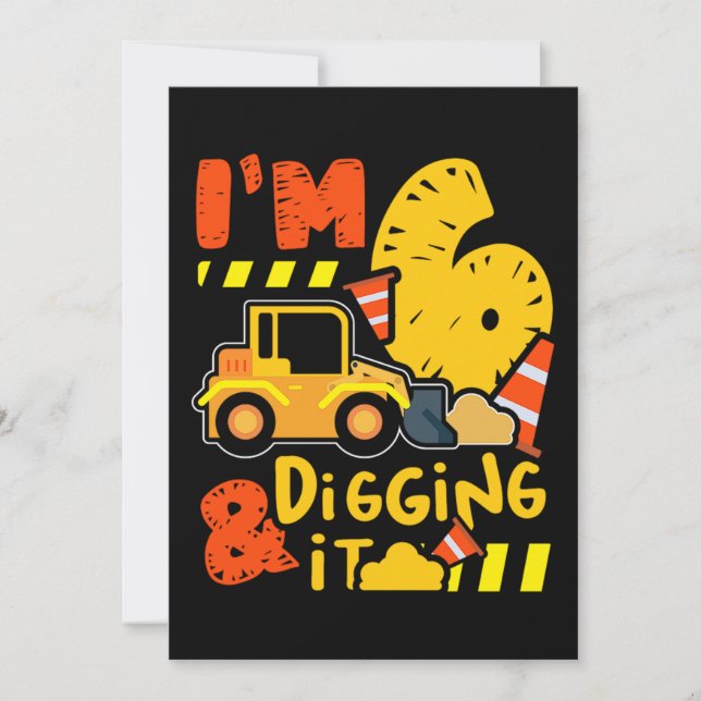 14.Construction trucks for a construction truck fa Save The Date (Front)