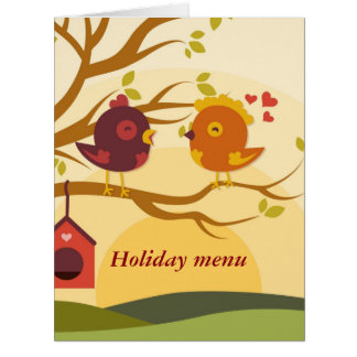 14 february : Menu for the Valentine -