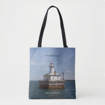 14 Foot Shoal Light all over tote bag