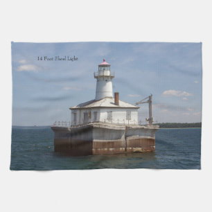 14 Foot Shoal Light kitchen towel