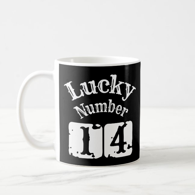 Lucky Number 14 Coffee Mug