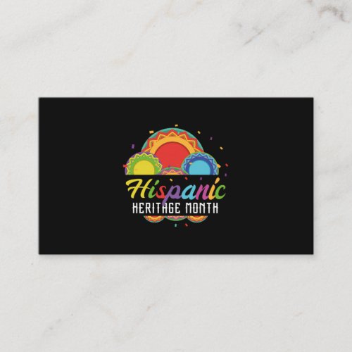 14National Hispanic heritage Month all countries Business Card
