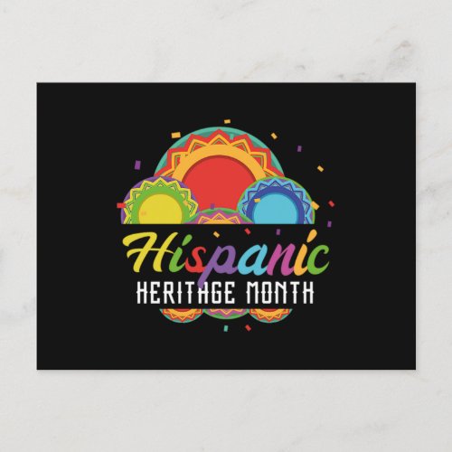 14National Hispanic heritage Month all countries Invitation Postcard