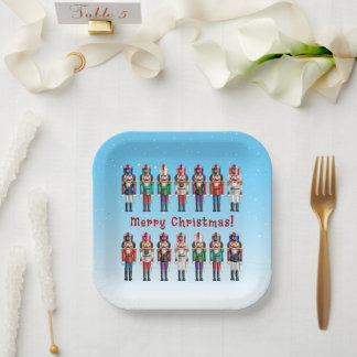 14 Nutty Nutcracker Toy Soldiers Paper Plates