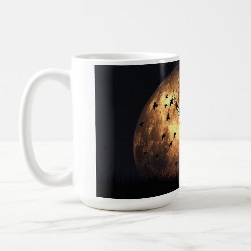 14 oz mug with Harvest Moon image