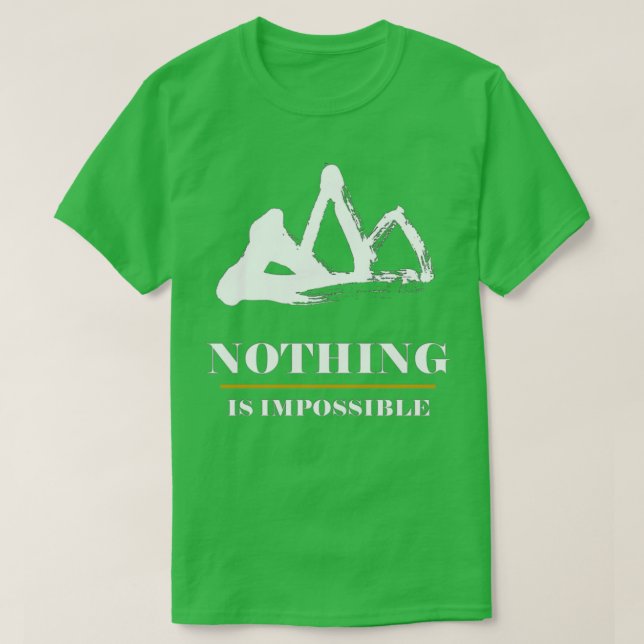 14 Peaks Nothing is Impossible T-Shirt (Design Front)
