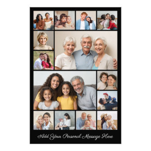 14 Photo Collage Add A Greeting Photo Enlargement