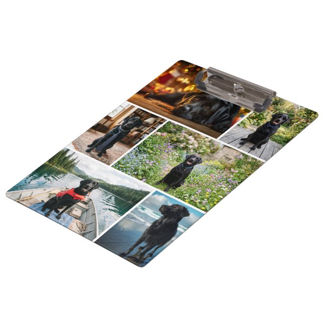 14 Photo Collage Personalized Clipboard (Angled)